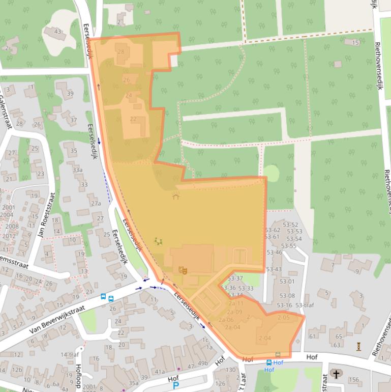 Kaart van postcodegebied 5571CM.