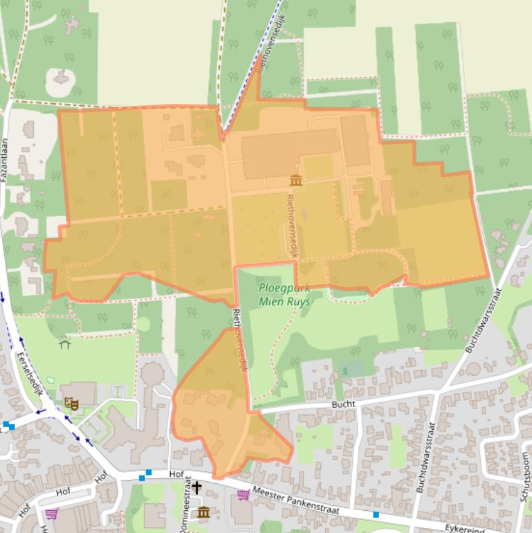 Kaart van postcodegebied 5571CR.