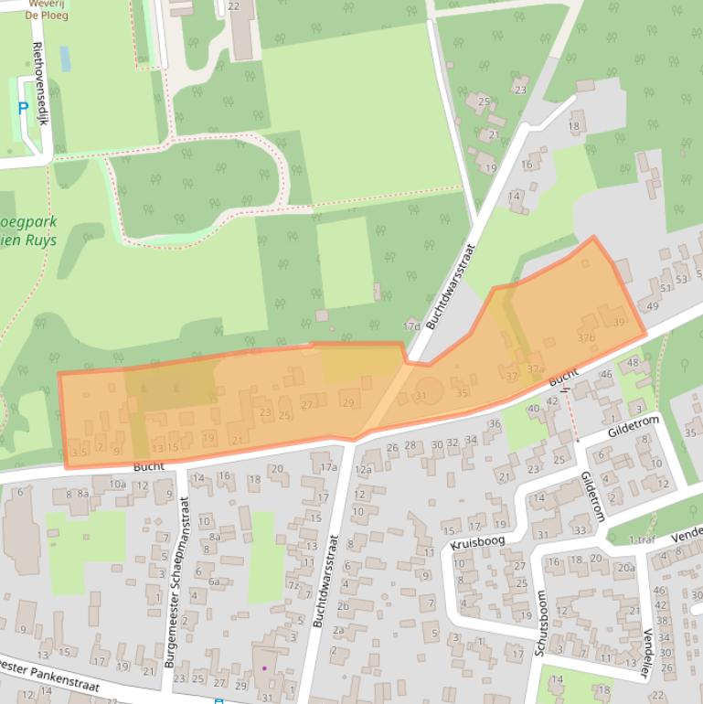 Kaart van postcodegebied 5571CT.