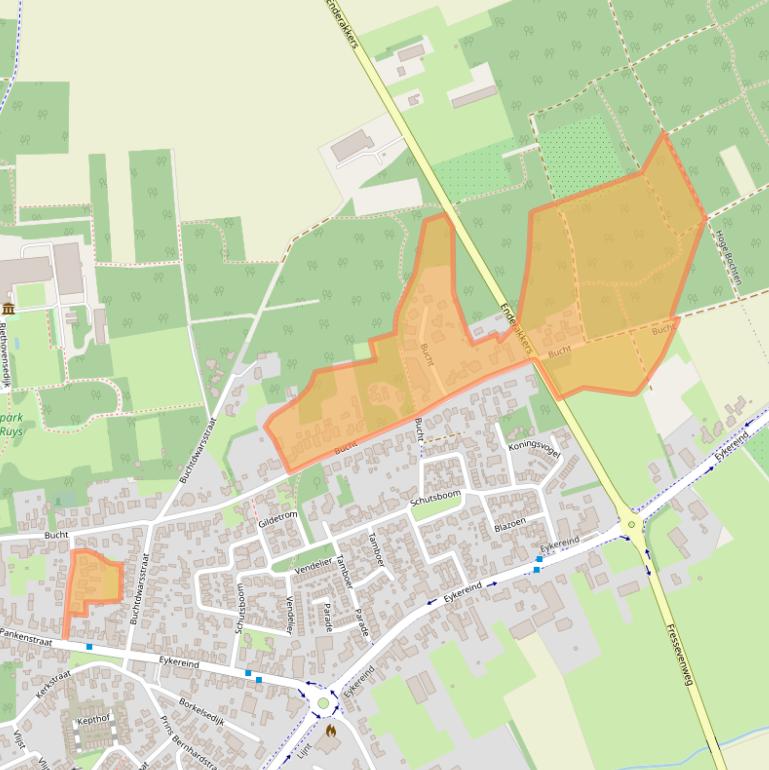 Kaart van postcodegebied 5571CV.