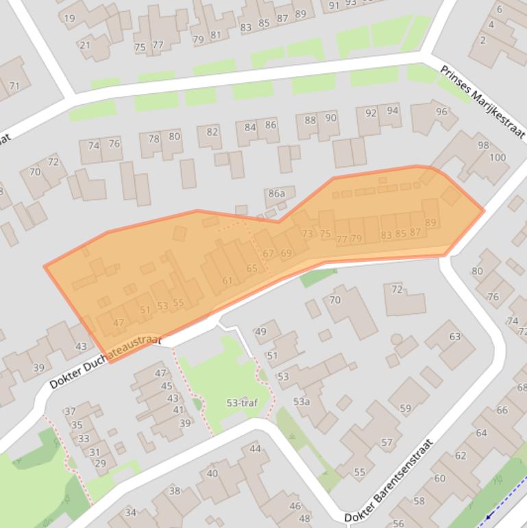 Kaart van postcodegebied 5571DB.