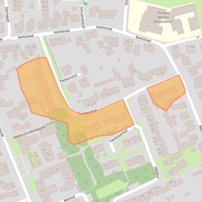 Kaart van postcodegebied 5571EG.