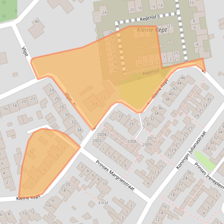 Kaart van postcodegebied 5571EV.