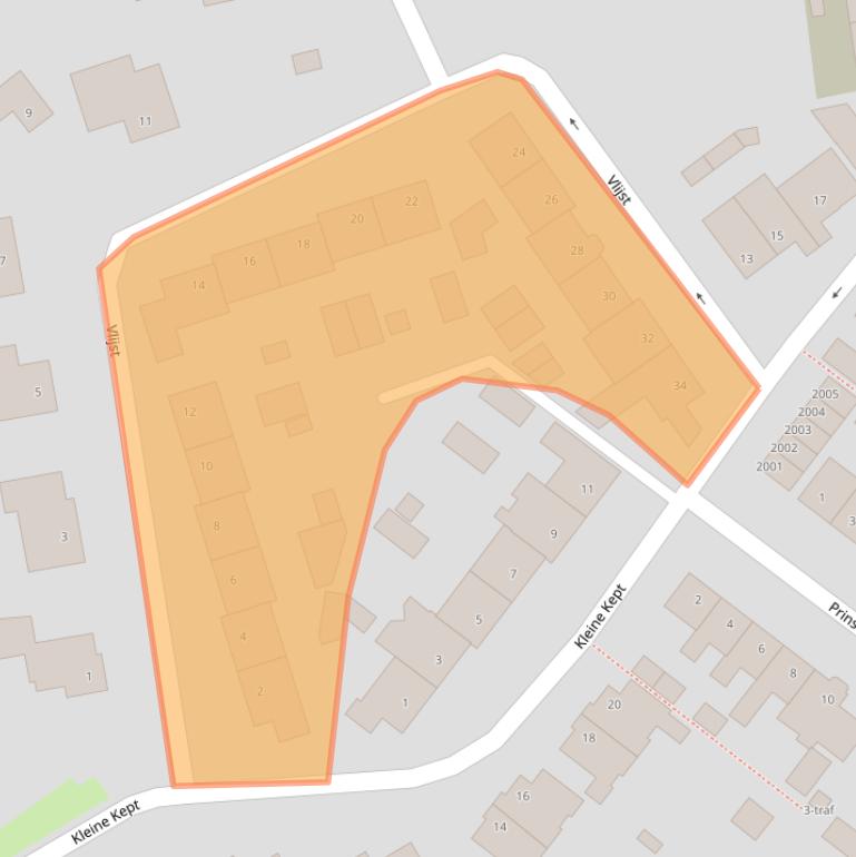 Kaart van postcodegebied 5571EZ.