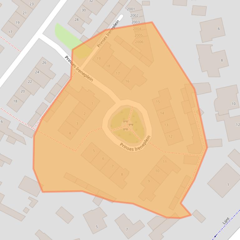 Kaart van postcodegebied 5571GG.