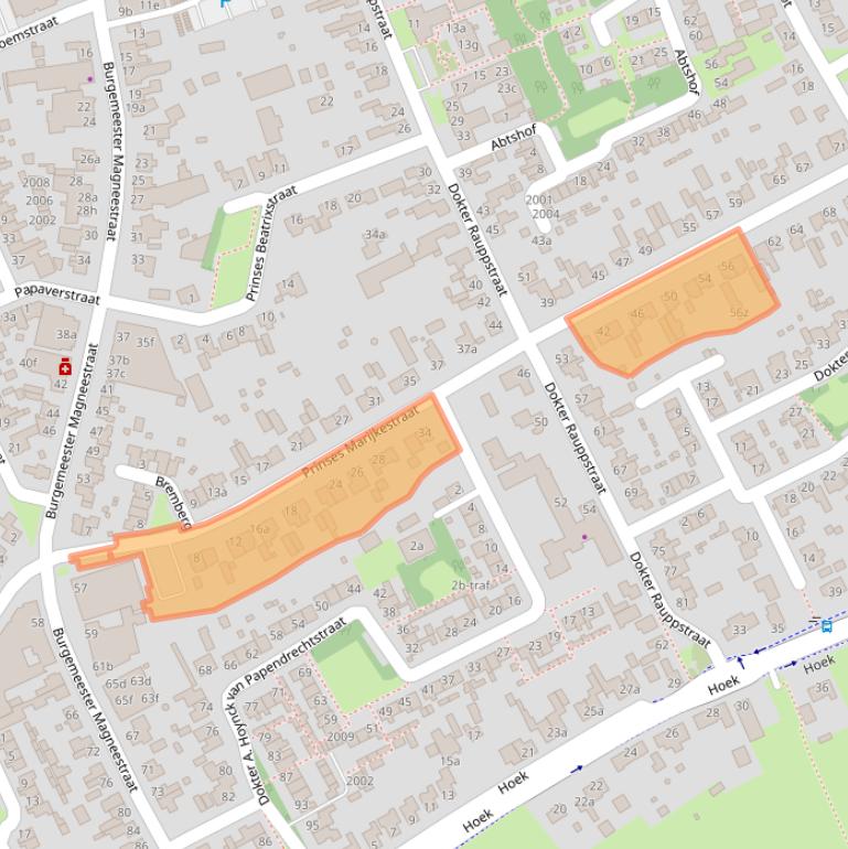 Kaart van postcodegebied 5571GN.