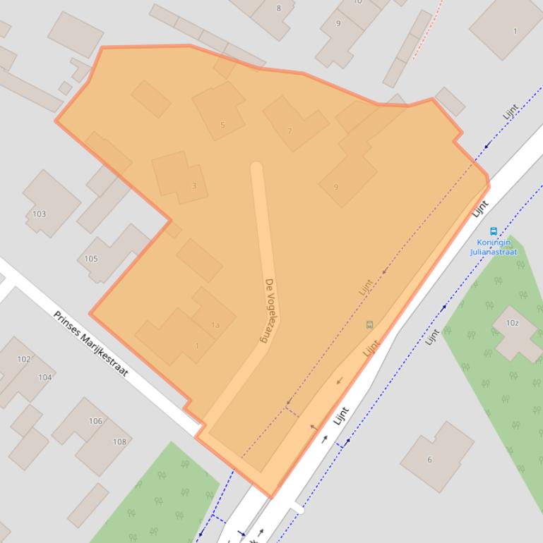 Kaart van postcodegebied 5571GX.