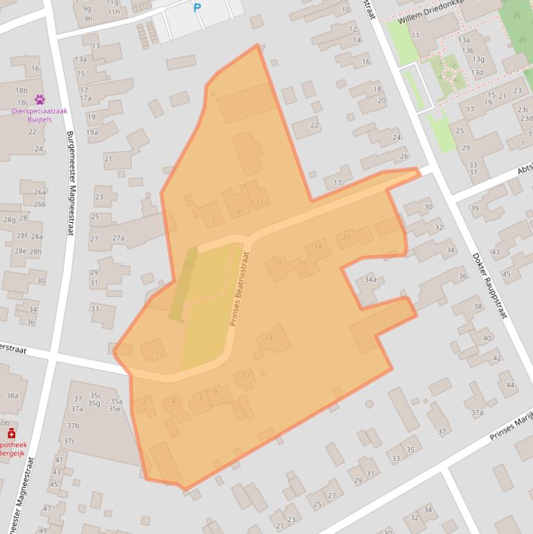 Kaart van postcodegebied 5571HH.