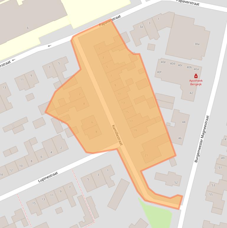 Kaart van postcodegebied 5571HK.