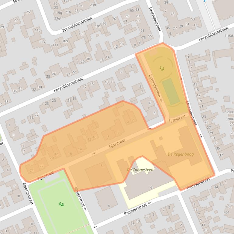 Kaart van postcodegebied 5571HS.