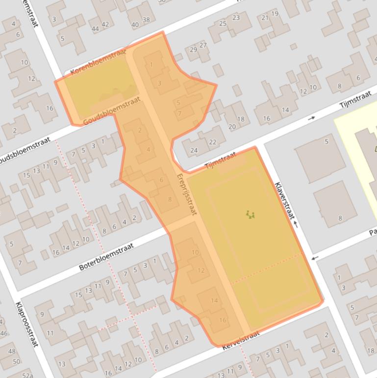 Kaart van postcodegebied 5571JA.