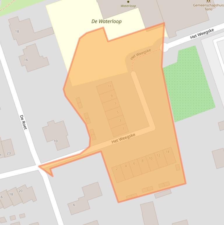 Kaart van postcodegebied 5571JJ.