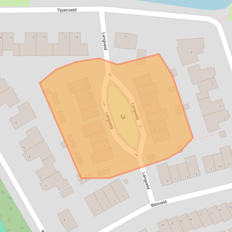 Kaart van postcodegebied 5571JM.