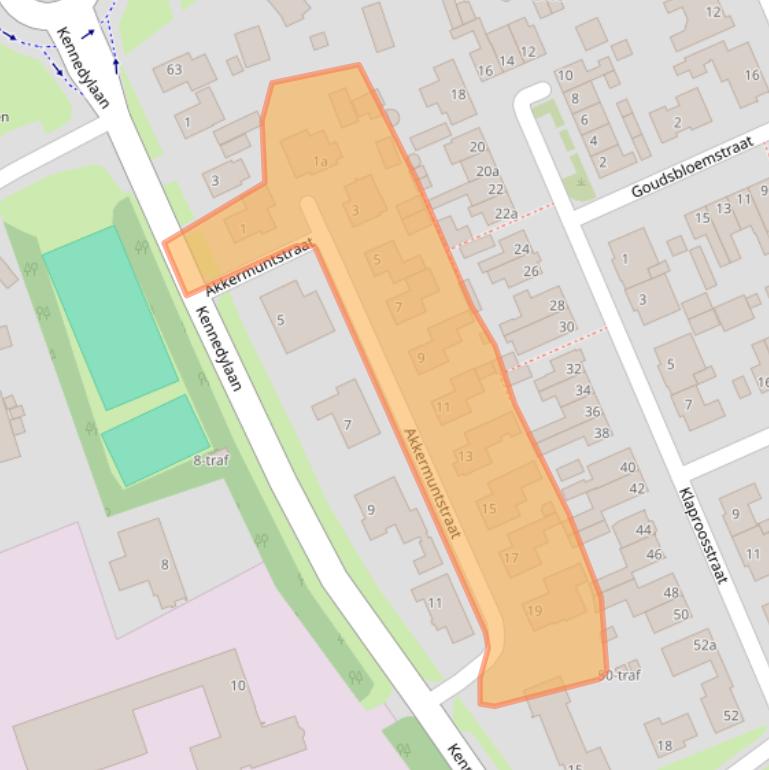 Kaart van postcodegebied 5571KA.