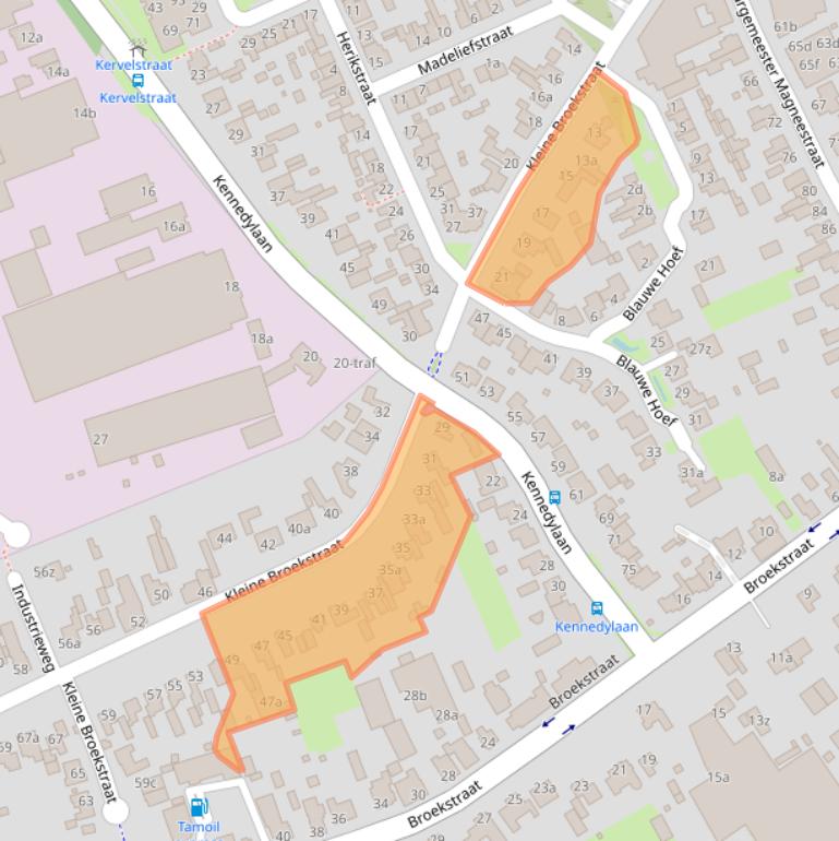 Kaart van postcodegebied 5571KD.