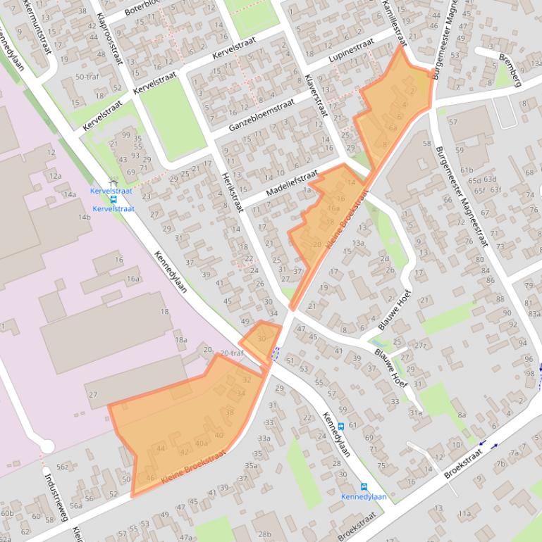 Kaart van postcodegebied 5571KG.
