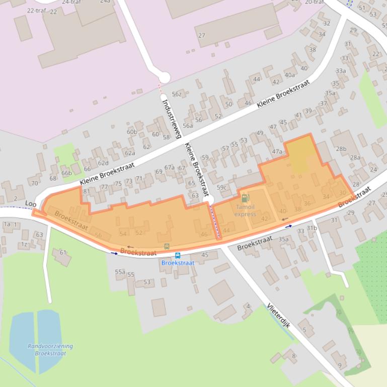 Kaart van postcodegebied 5571KL.