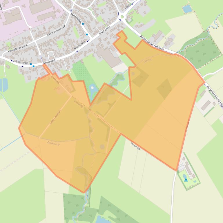 Kaart van postcodegebied 5571KM.