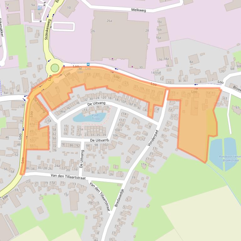Kaart van postcodegebied 5571KN.