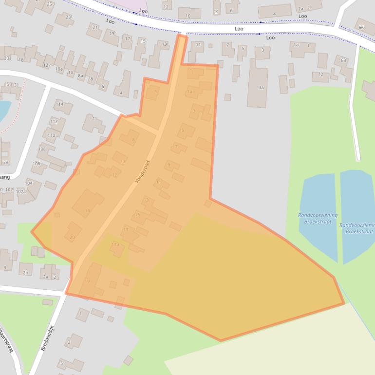 Kaart van postcodegebied 5571KT.