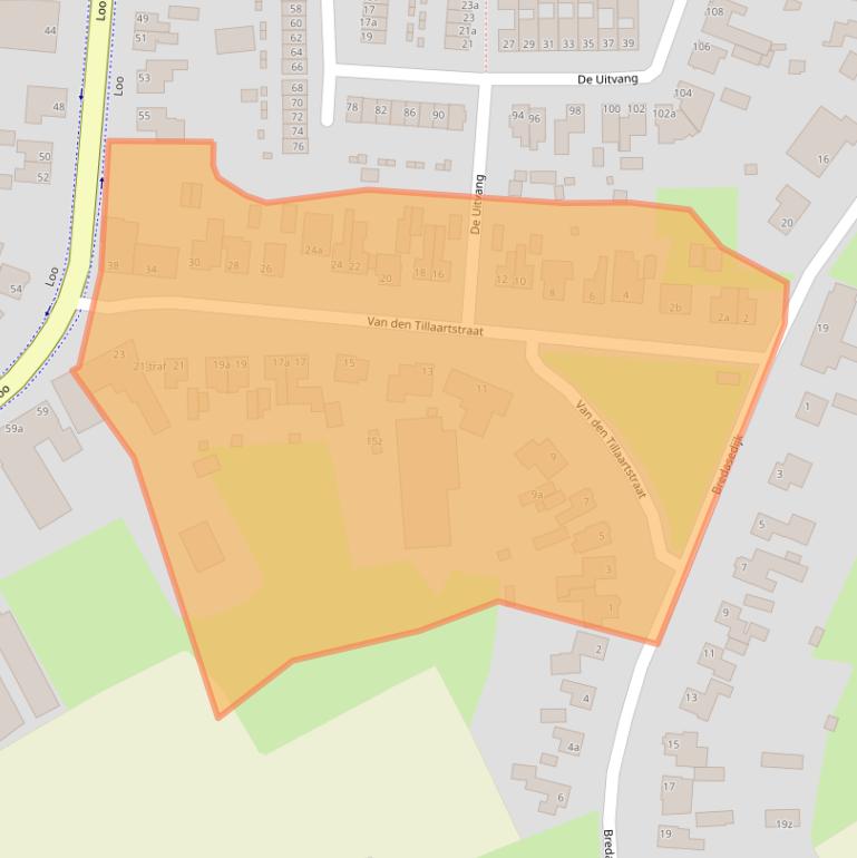 Kaart van postcodegebied 5571KV.