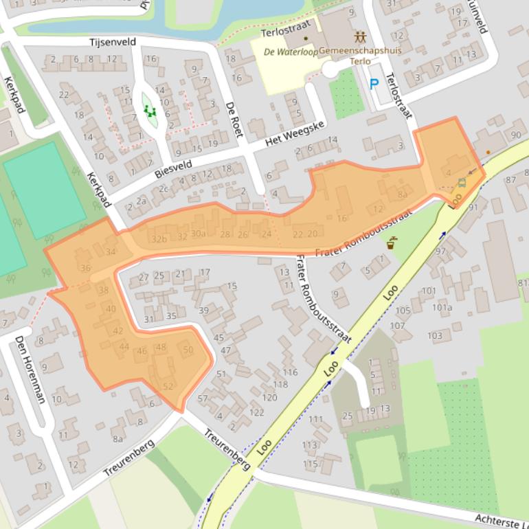 Kaart van postcodegebied 5571KZ.