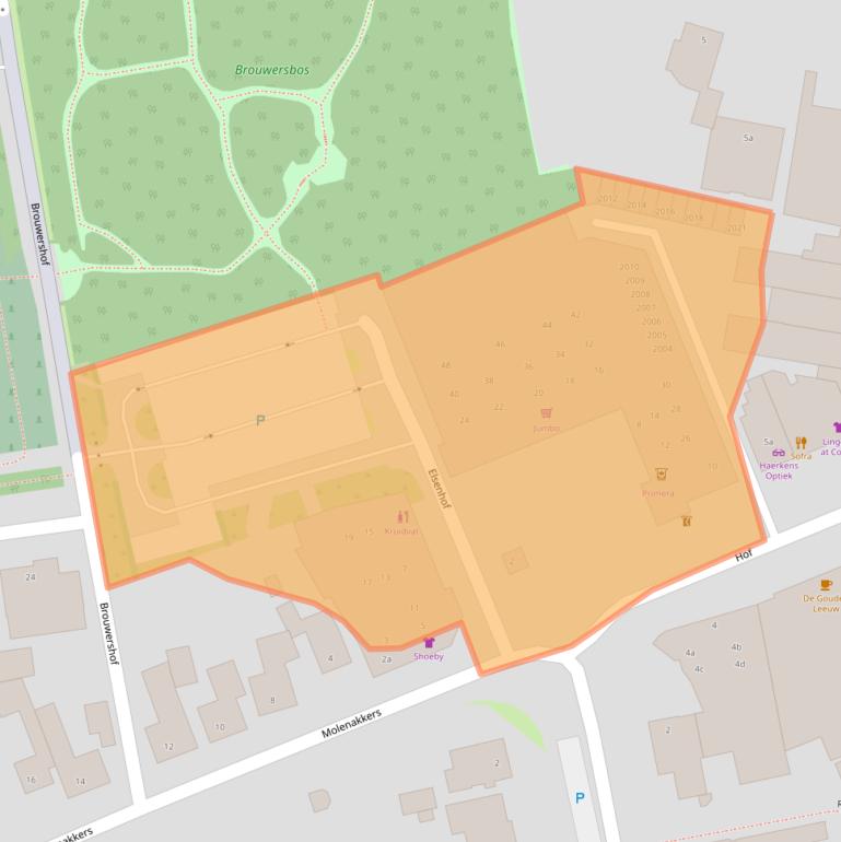 Kaart van postcodegebied 5571LA.