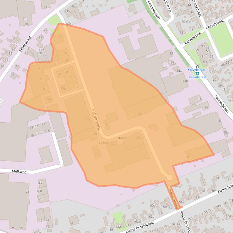 Kaart van postcodegebied 5571LJ.