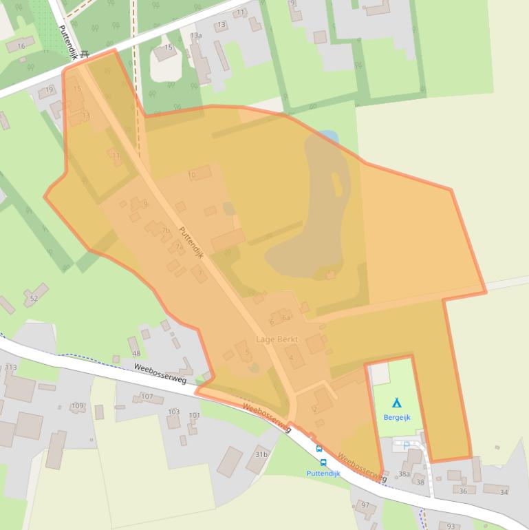 Kaart van postcodegebied 5571LR.