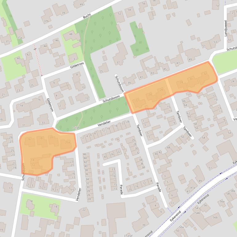 Kaart van postcodegebied 5571MG.
