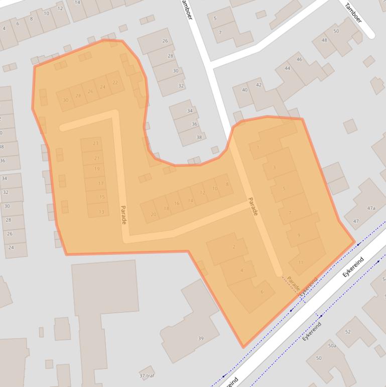 Kaart van postcodegebied 5571MM.