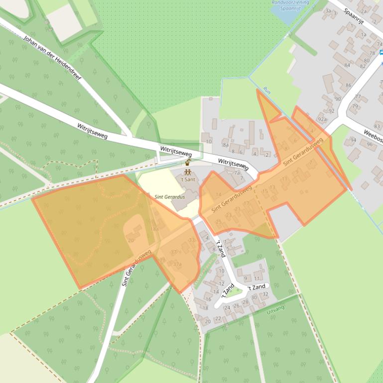 Kaart van postcodegebied 5571NB.
