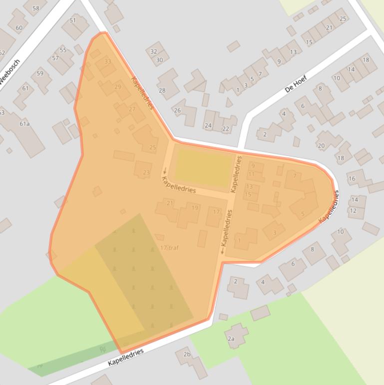 Kaart van postcodegebied 5571NC.
