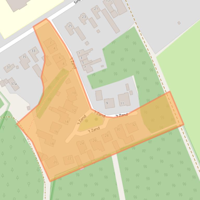 Kaart van postcodegebied 5571NL.