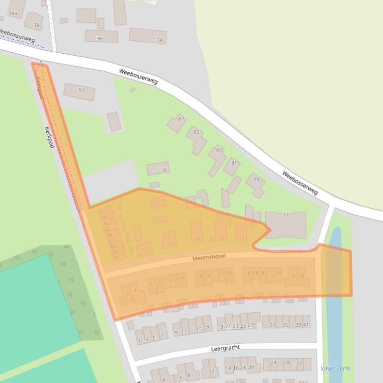 Kaart van postcodegebied 5571NX.
