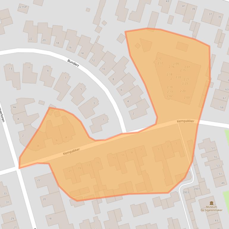 Kaart van postcodegebied 5571PK.
