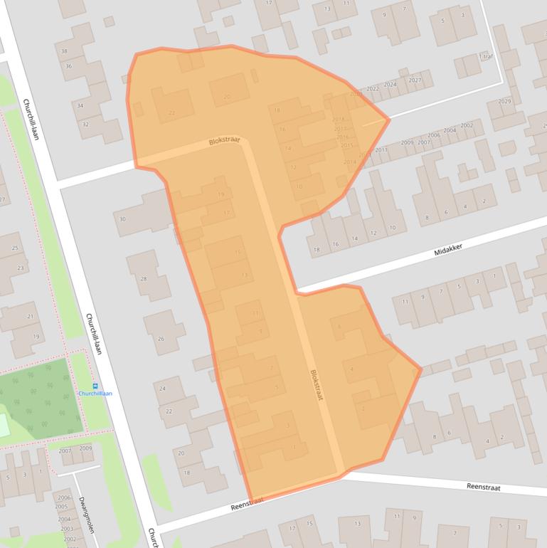 Kaart van postcodegebied 5571PR.