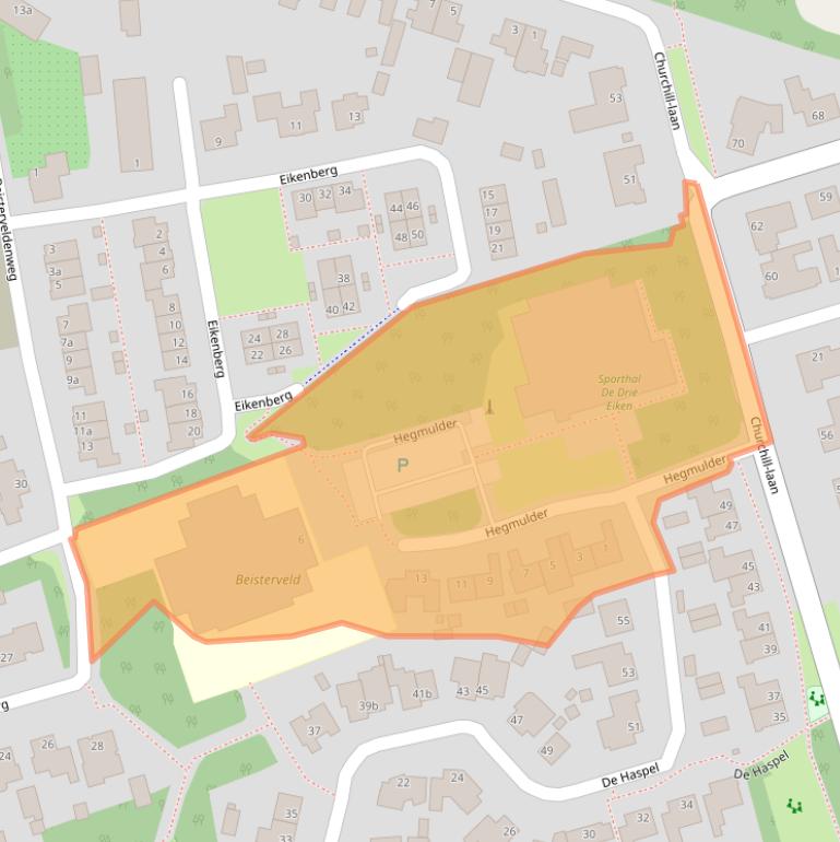 Kaart van postcodegebied 5571RK.