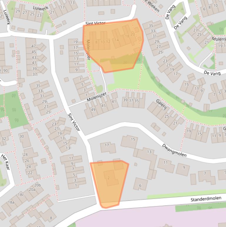 Kaart van postcodegebied 5571RM.