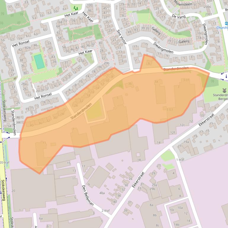 Kaart van postcodegebied 5571RN.