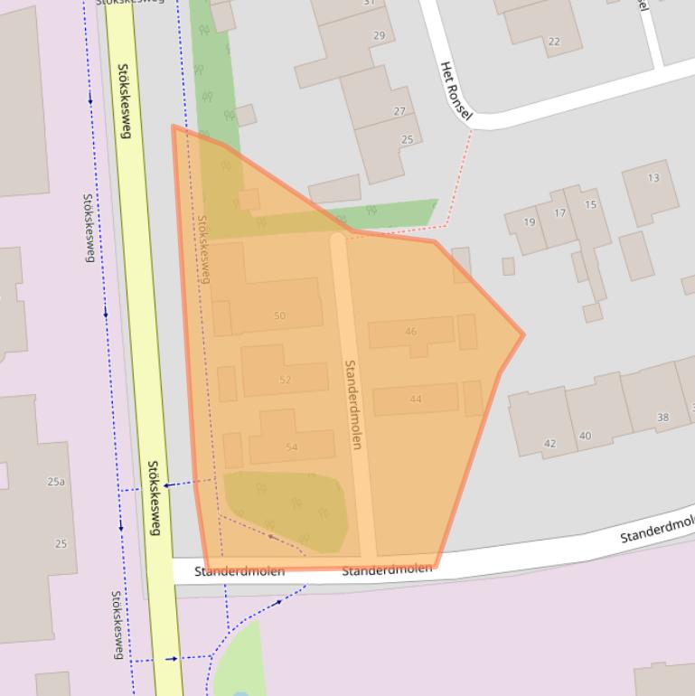 Kaart van postcodegebied 5571RS.