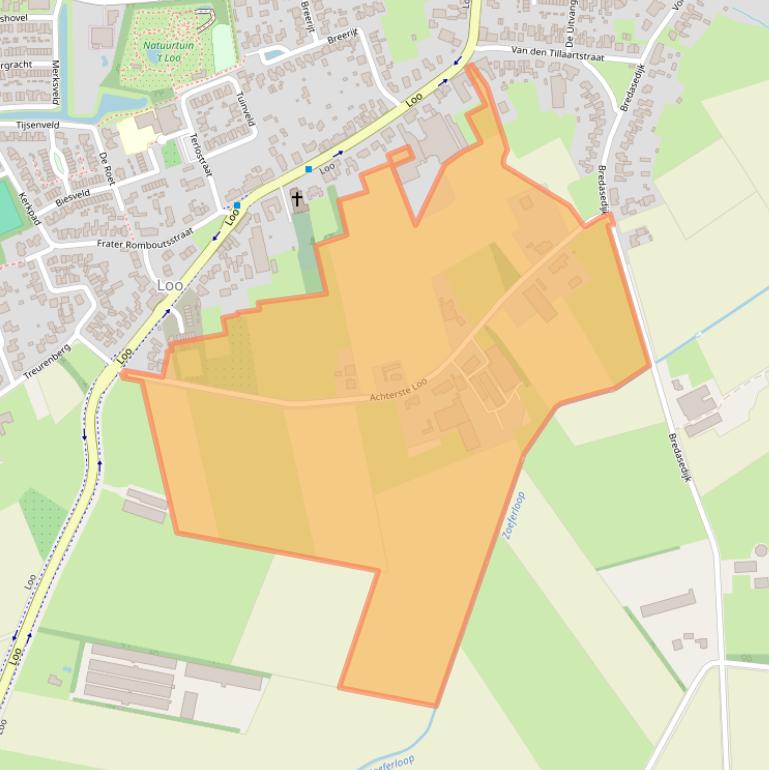 Kaart van postcodegebied 5571TA.