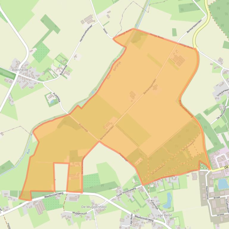 Kaart van postcodegebied 5571TE.