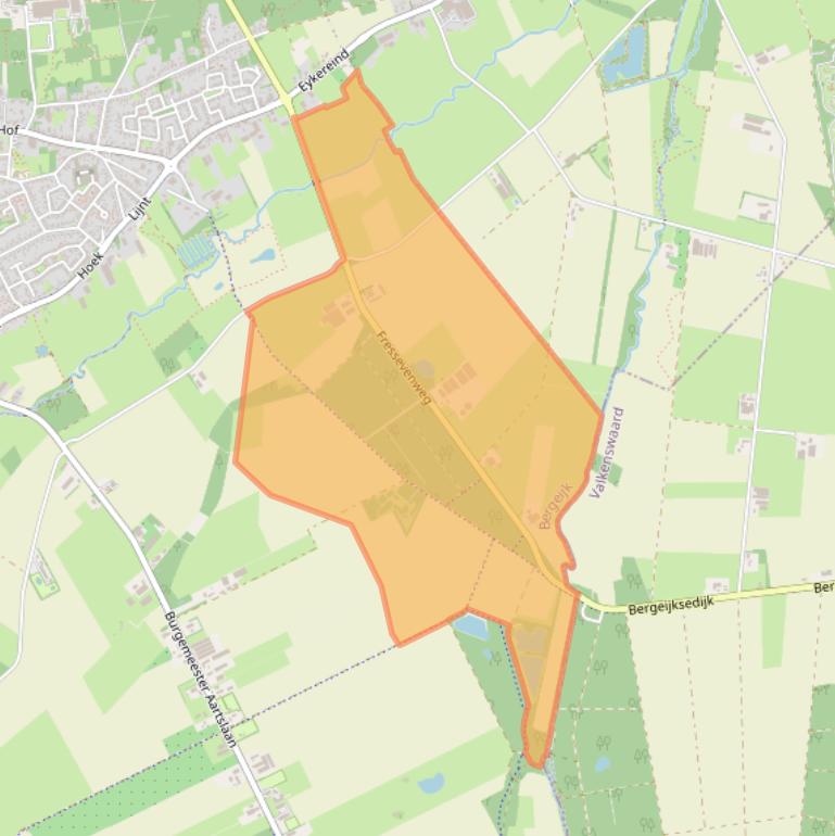 Kaart van postcodegebied 5571TP.