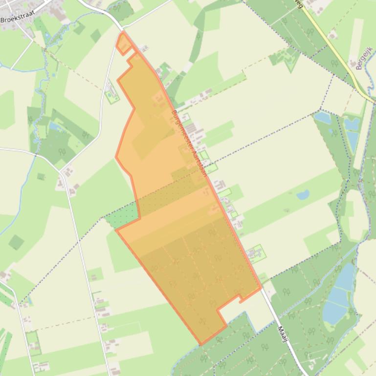Kaart van postcodegebied 5571TS.