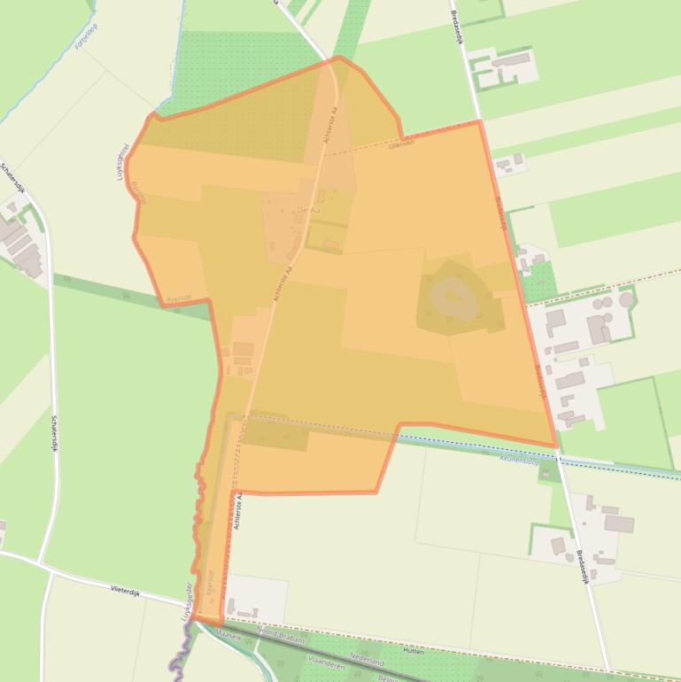 Kaart van postcodegebied 5571VE.