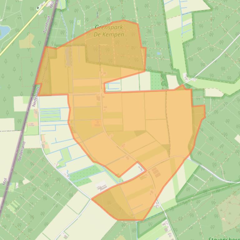 Kaart van postcodegebied 5571XA.