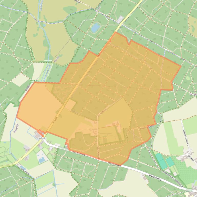 Kaart van postcodegebied 5571XE.