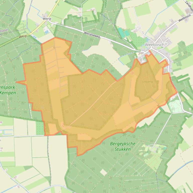Kaart van postcodegebied 5571XG.