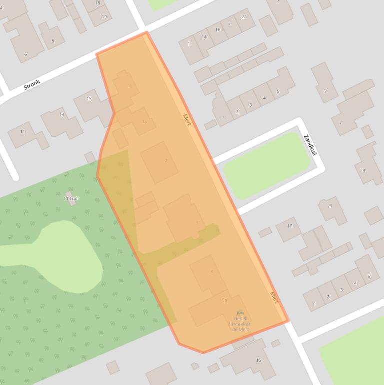 Kaart van postcodegebied 5575AW.